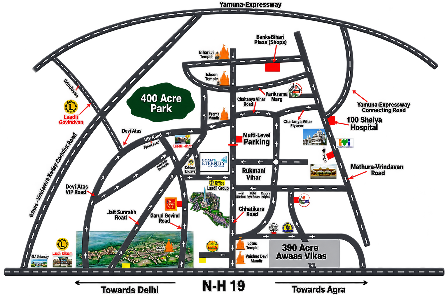 Laadli Govindavan location map